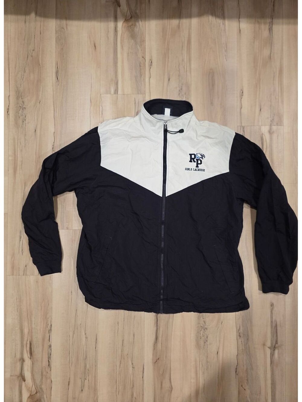 Charles River Apparel Rocky Point Lacrosse Girls Windbreaker Jacket Size 2XL